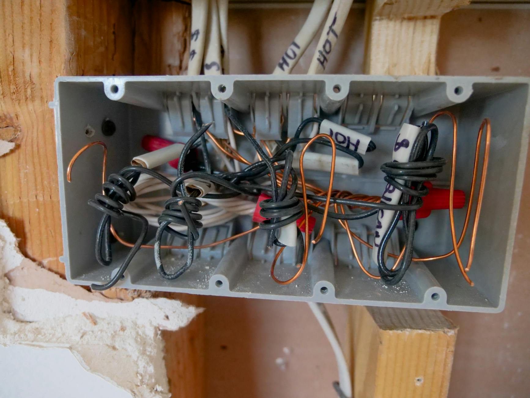 close up photo of opened switchboard